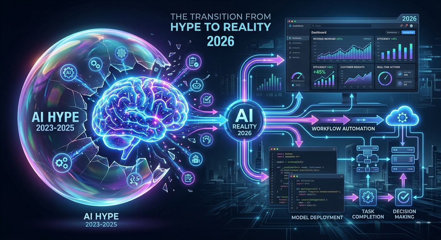 Is the AI Bubble Bursting or Finally Delivering? Agentic AI in 2026 - Blog post thumbnail